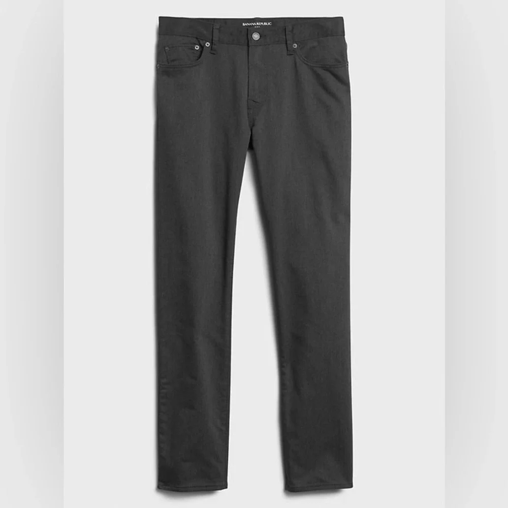 BANANA REPUBLIC SLIM FIT TRAVEL PANT GRAY WAIST 33 Inseam 30 NWT‎
